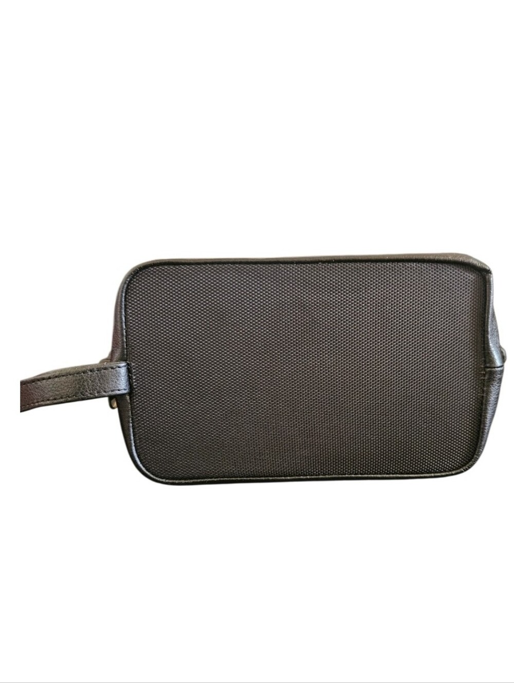Dopp Men's Black Genuine Leather Zip- Up Toiletry Bag - Picture 2 of 9